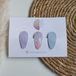 Set Olivia - Pastel blauw/paars 3 st.