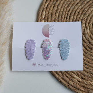 Set Fien - Pastel blauw/paars 3 st.