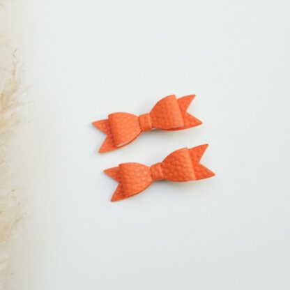 Haarclips strik - Oranje boven - Afbeelding 2