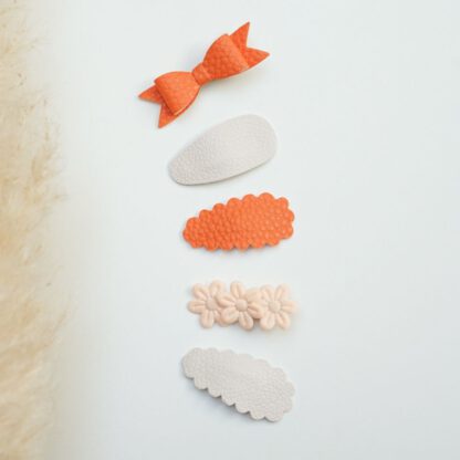 Set Flore - Oranje/wit - Afbeelding 3