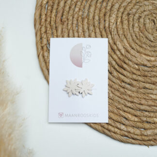 Antislip speldje Bloem - Wit