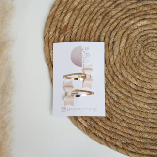 Klikklak Clips - Honinggraat patroon Lichtroze
