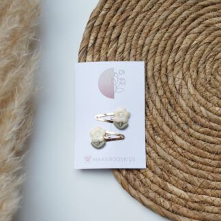 Set Gouden Bloem - Wit