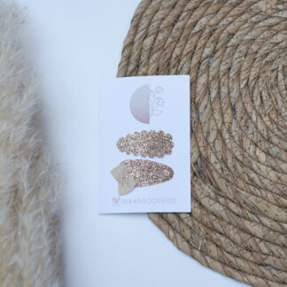 Set Roos - Goud met Glitter