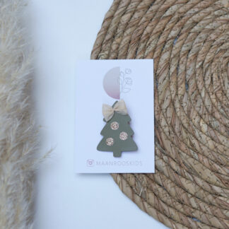 Festive Kerstboom Haarclip